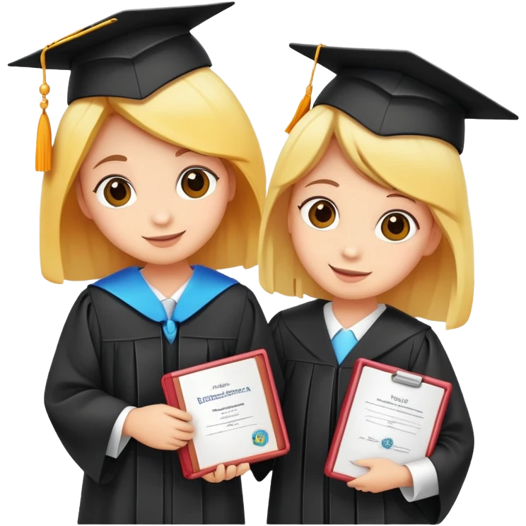 Graduating butterflies carrying diploma ￼ emoji