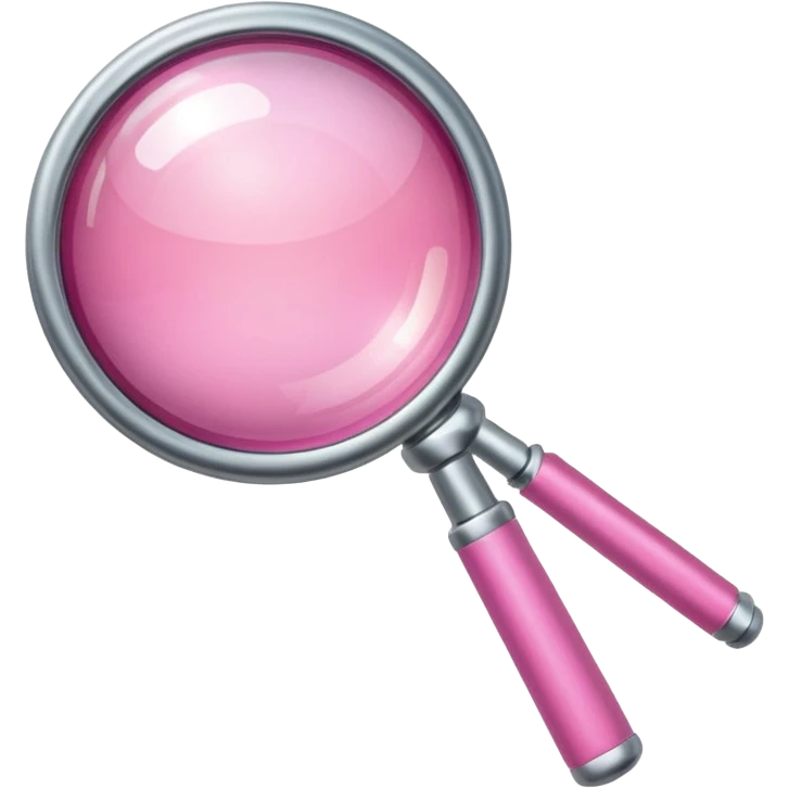 mix light pink dark pink and white girly internet with a magnifying glass emoji
