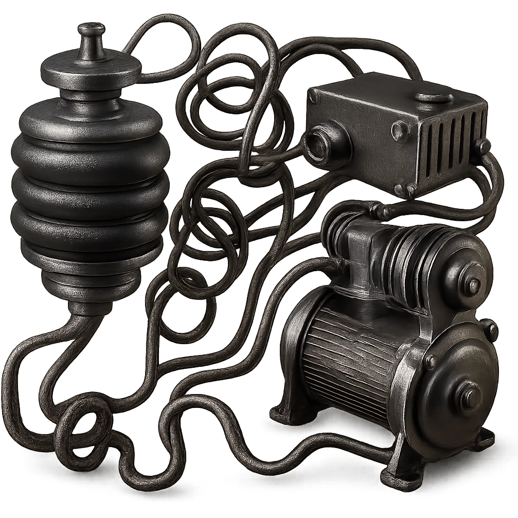Make this car air suspension illustration look more realistic, with metallic textures, accurate lighting, and detailed components. Keep the background transparent. emoji