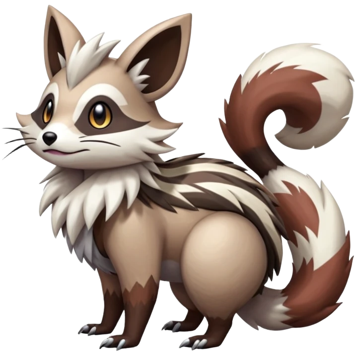 zigzagoon-linoone-furret-Fakémon-hybrid-creature (full body)  emoji