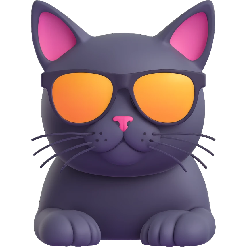 cat wearing sunglasses emoji