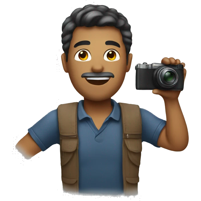 A man taking a photo  emoji