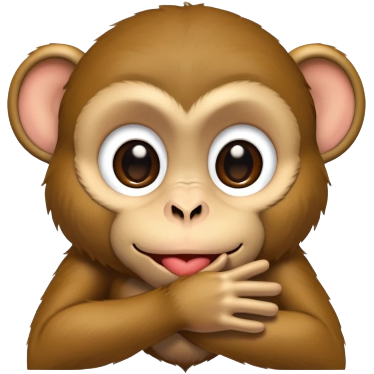 monkey kissing emoji