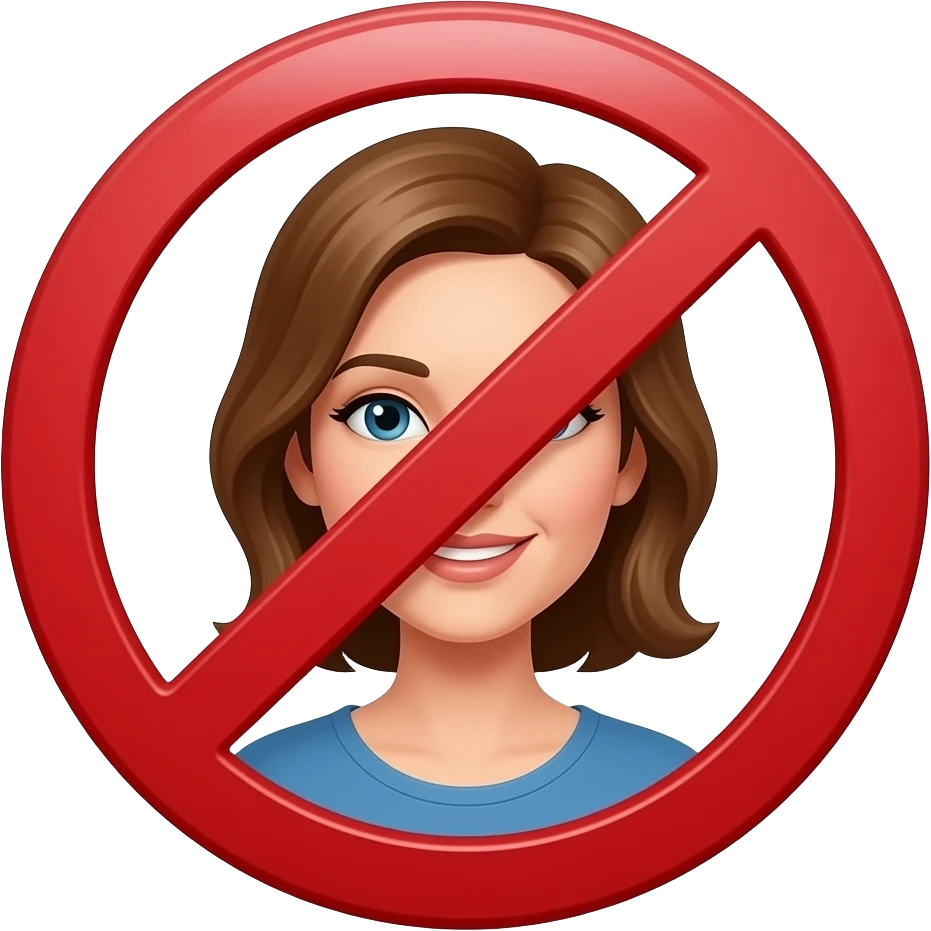 No girls emoji emoji