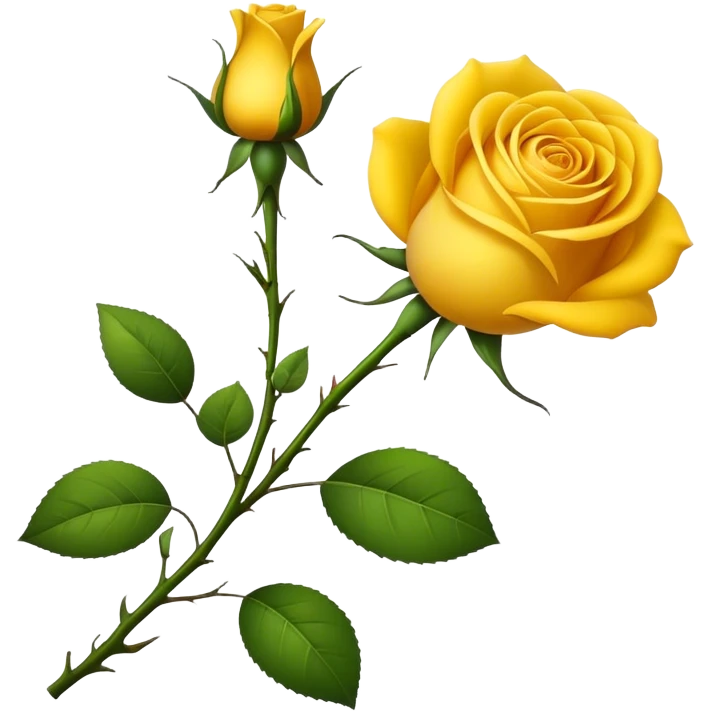 Yellow rose emoji