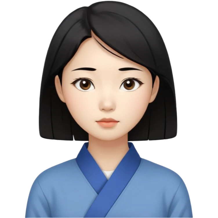 Korean woman, East Asian features, female human avatar,
soft thoughtful expression, calm mood, sensitive personality,
natural black hair, simple hairstyle,
neutral face, minimal makeup,
professional, clean, minimal style,
no cartoon, no fantasy, no costume emoji