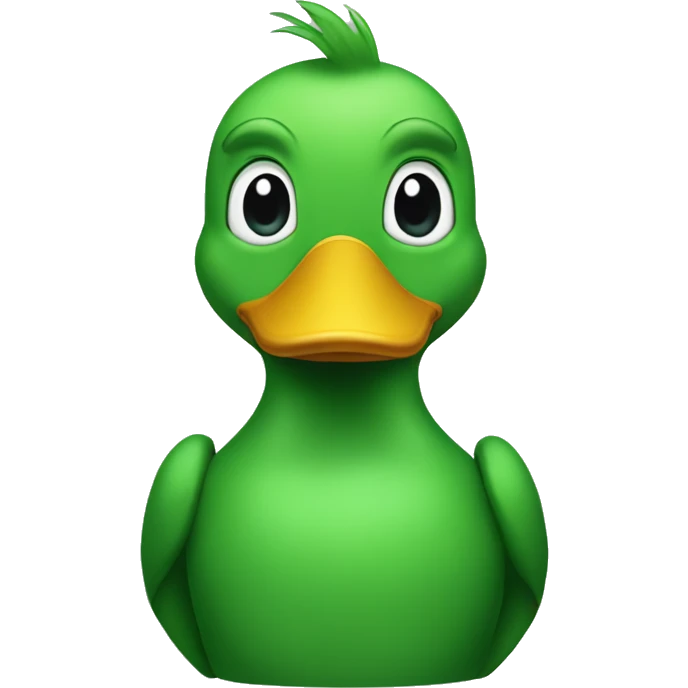 green humanoid duck emoji