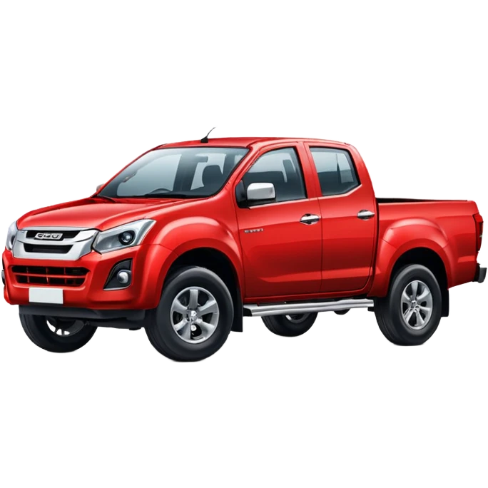 red isuzu d-max pickup truck emoji