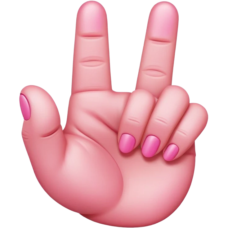 Pink middle finger  emoji
