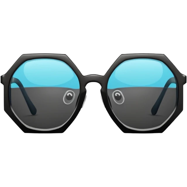 hexagon glasses emoji