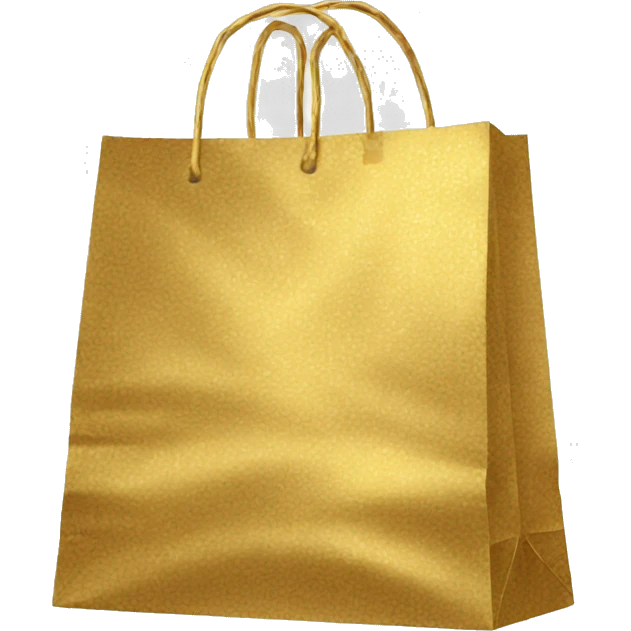 super Gold shopping bag emoji