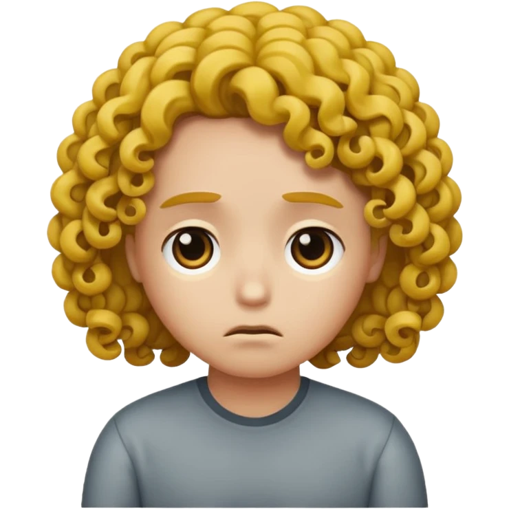 Sad + curls mean emoji