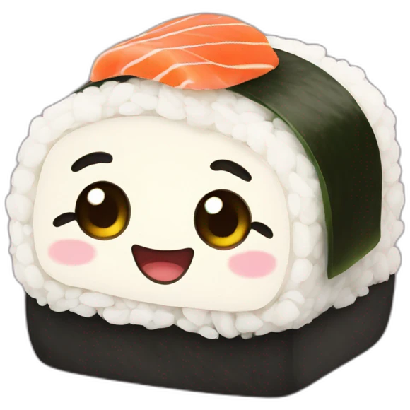 kawaii-sushi emoji