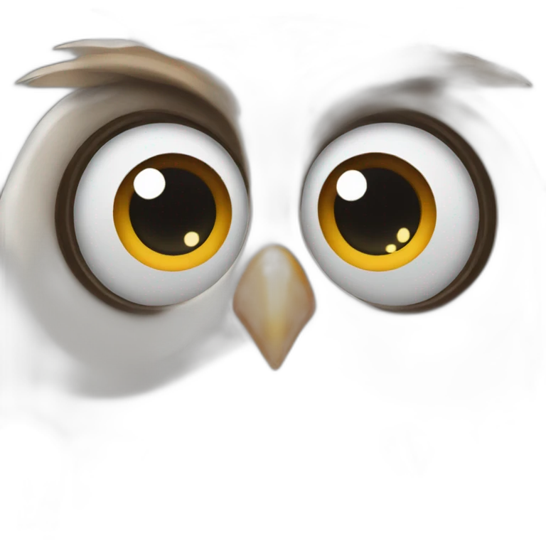 a goofy owl emoji