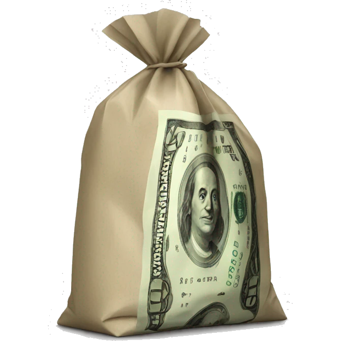 dollar bag emoji
