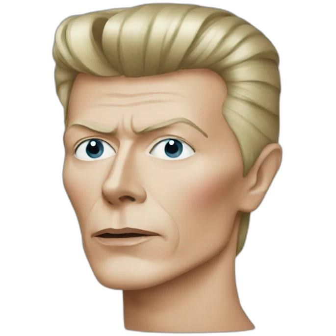 david bowie with makeup emoji