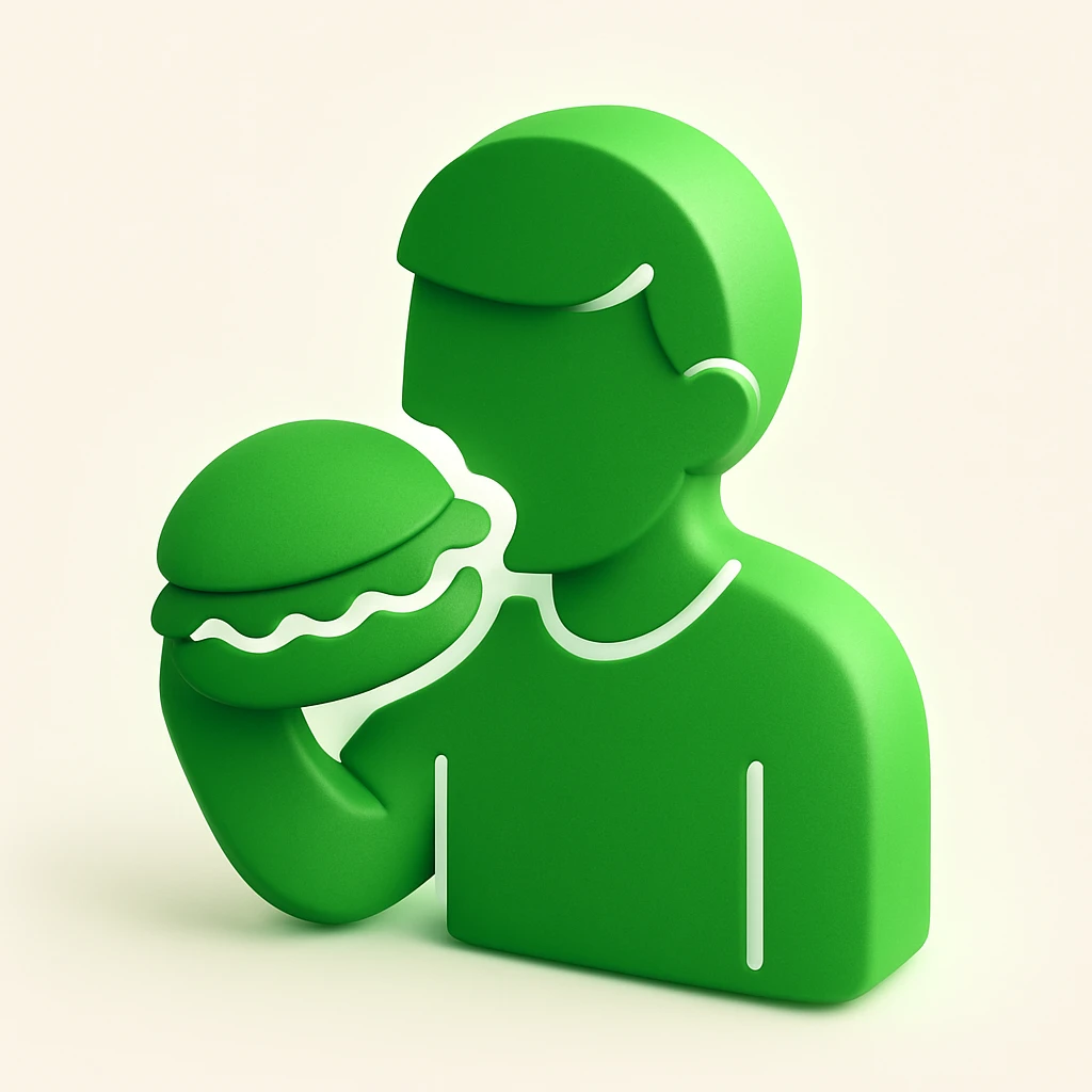 person eating sloppy joe emoji