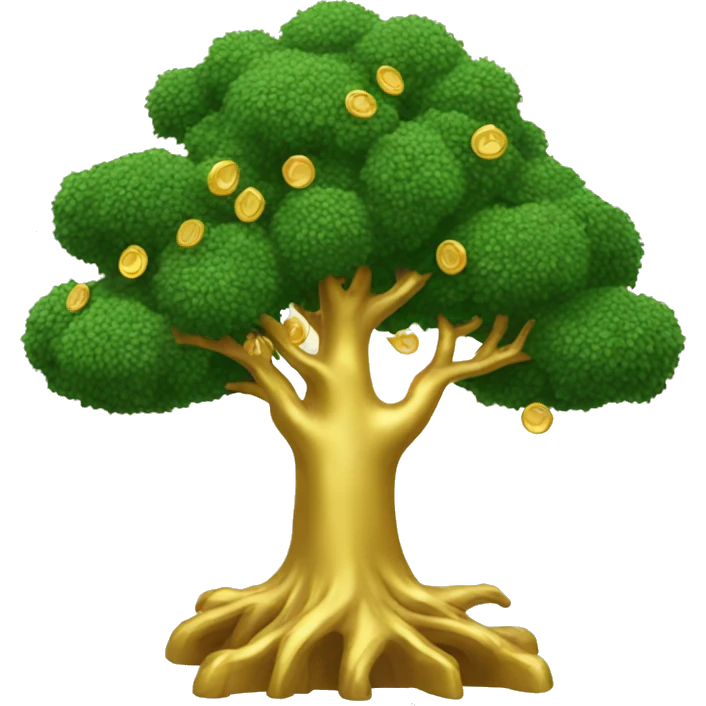 tree with gold  emoji
