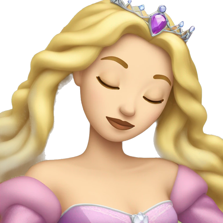 Princess sleeping beauty emoji