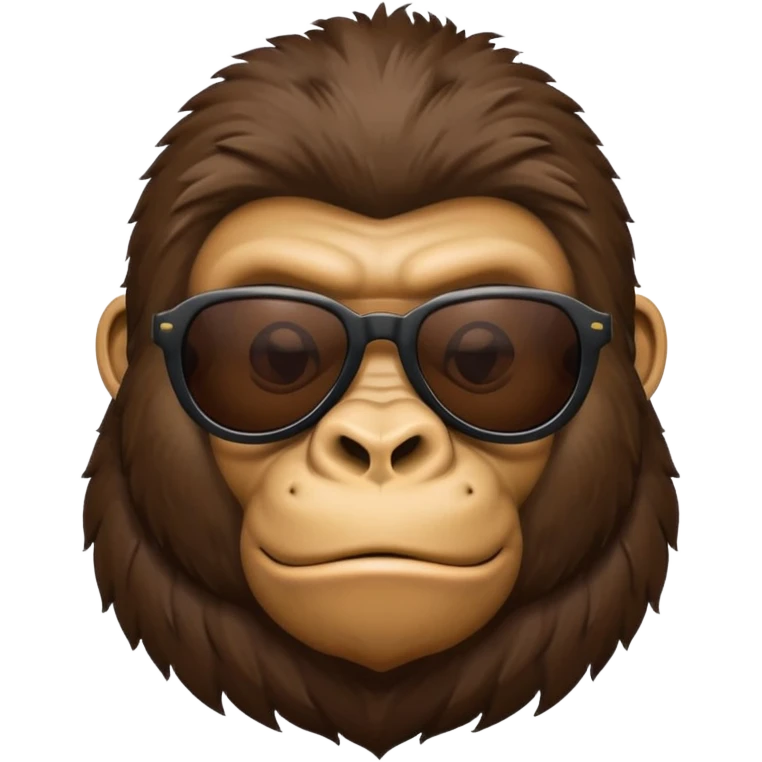 Gorilla wearing shoots sunglasses emoji
