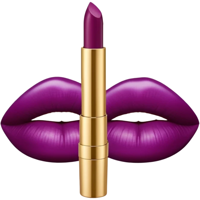 Dolce and Gabbana realistic plum color liquid lipstick, transparent tube, gold shiny lid emoji