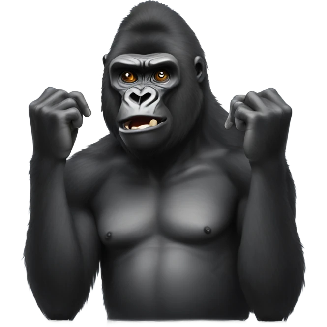 Gorilla loosing at Yahtzee  emoji