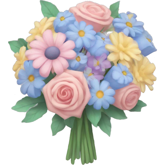 pastel bouquet emoji