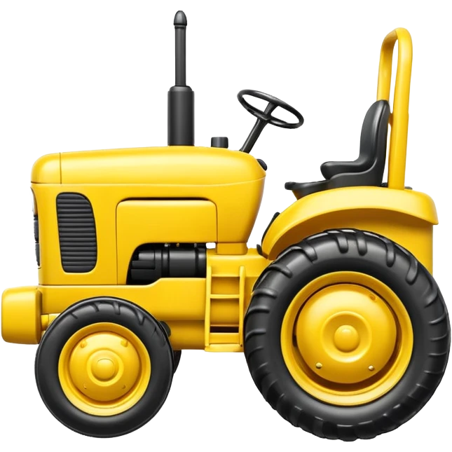 yellow plastic toy  tractor emoji