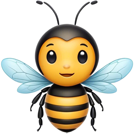 Cute little bee emoji