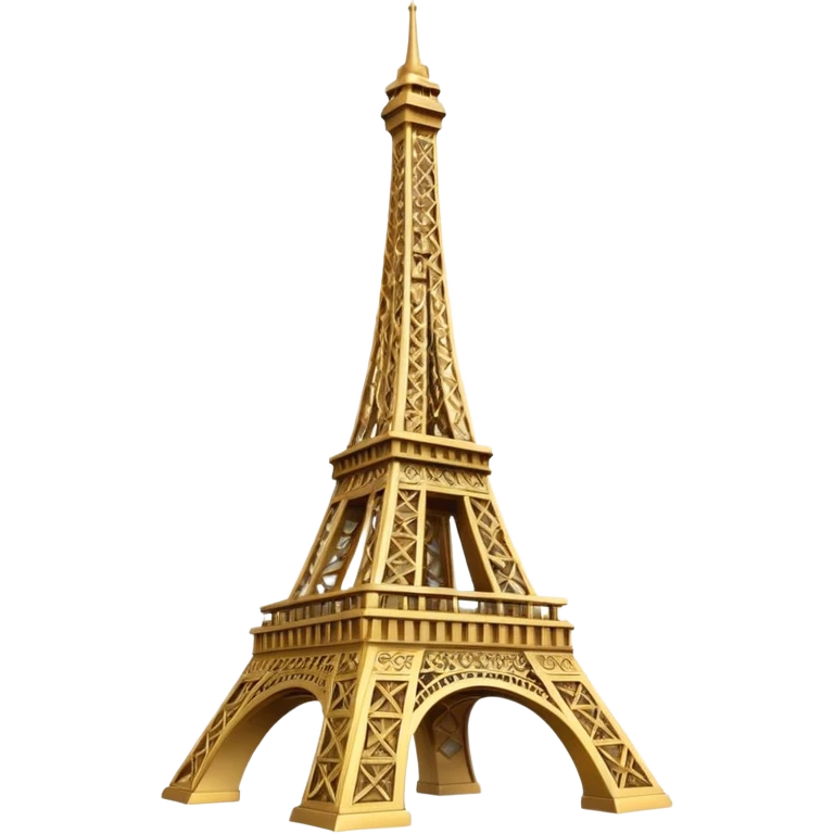 eiffel tower golden emoji