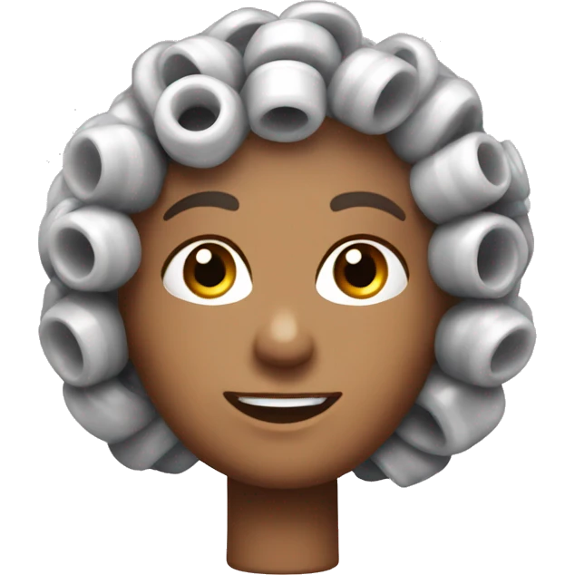 one plastic curler emoji