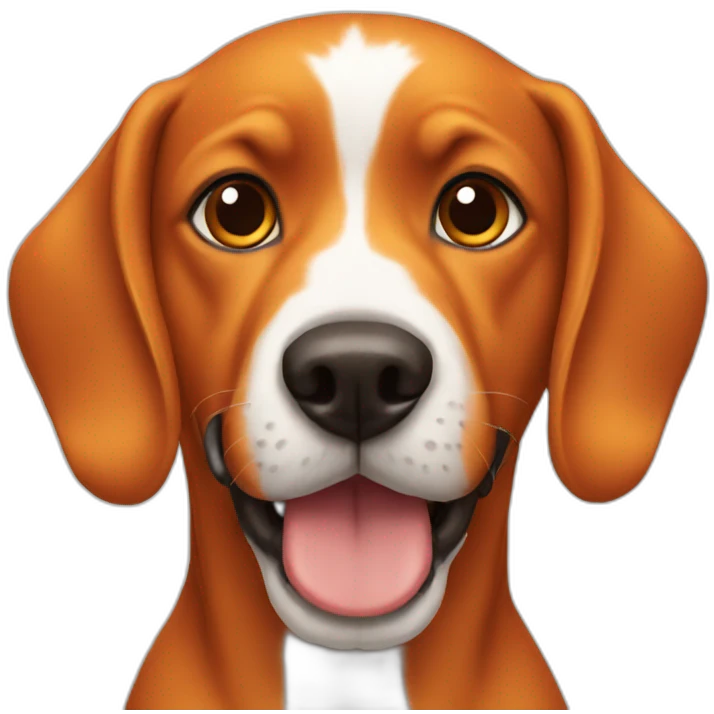 Dog orange emoji