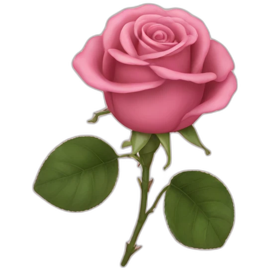 caca rose emoji
