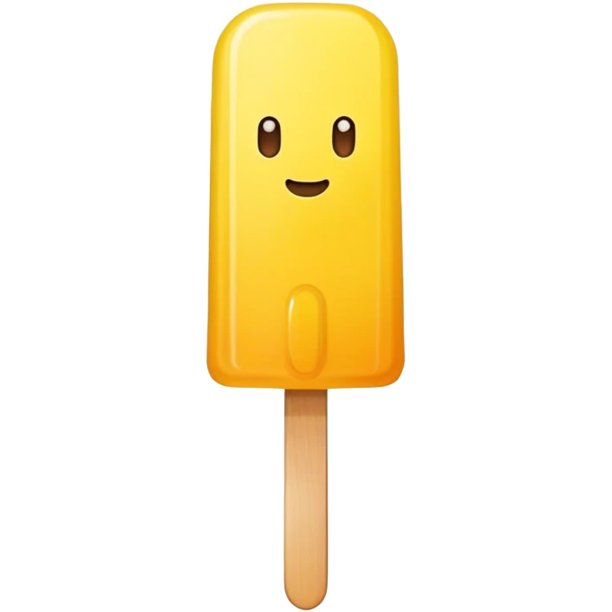 Popsicle yellow emoji