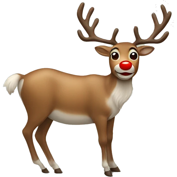 Red Nosed Reindeer emoji