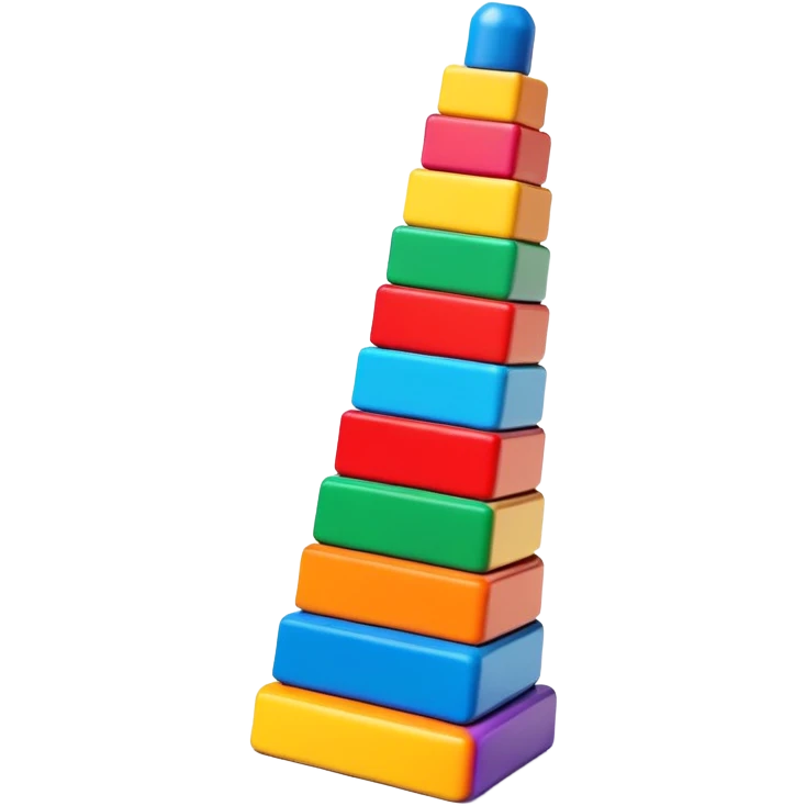 toy building blocks tower emoji