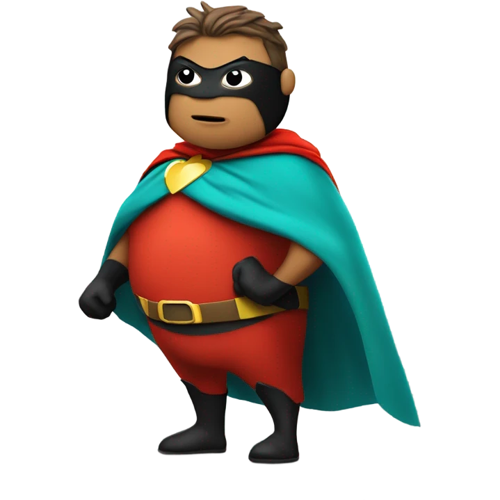 Fat Robin superhero emoji