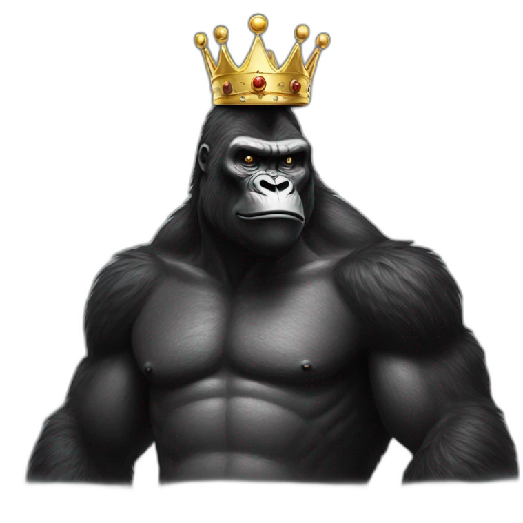 King Kong with crown  emoji