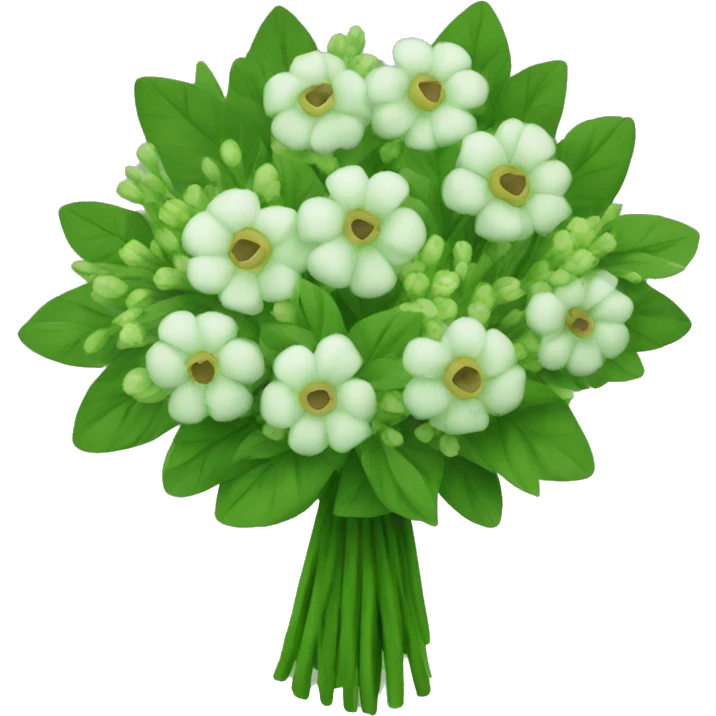 Green bouquet emoji