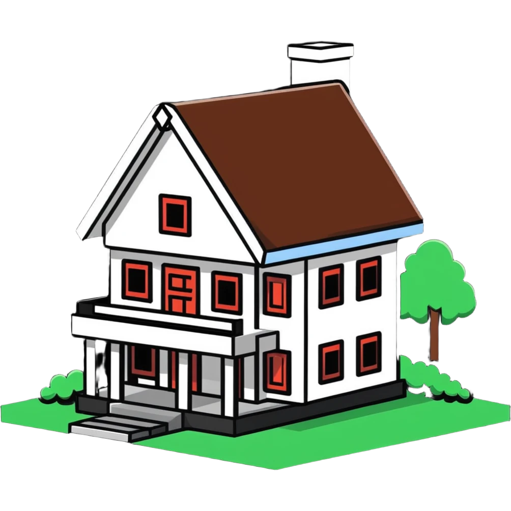 Minecraft house emoji