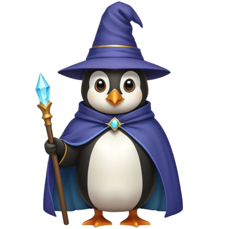 Penguin Wizard emoji