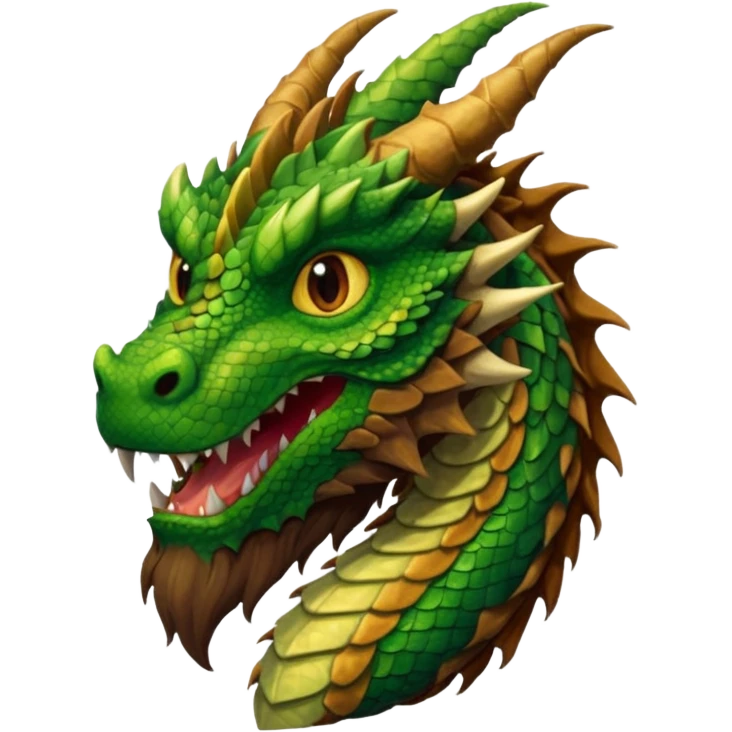 dragon with long bearded and jersey emoji
