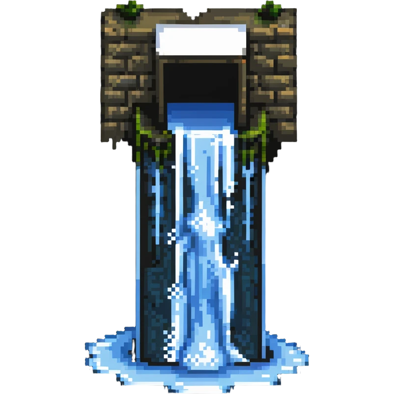 Water flowing around a dam or obstacle emoji
