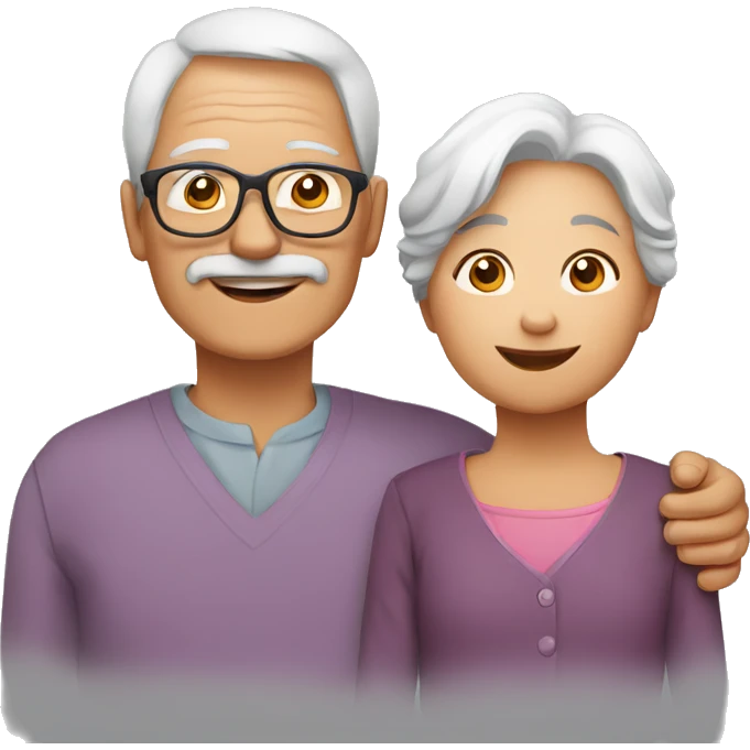 grandparents and grandchild emoji