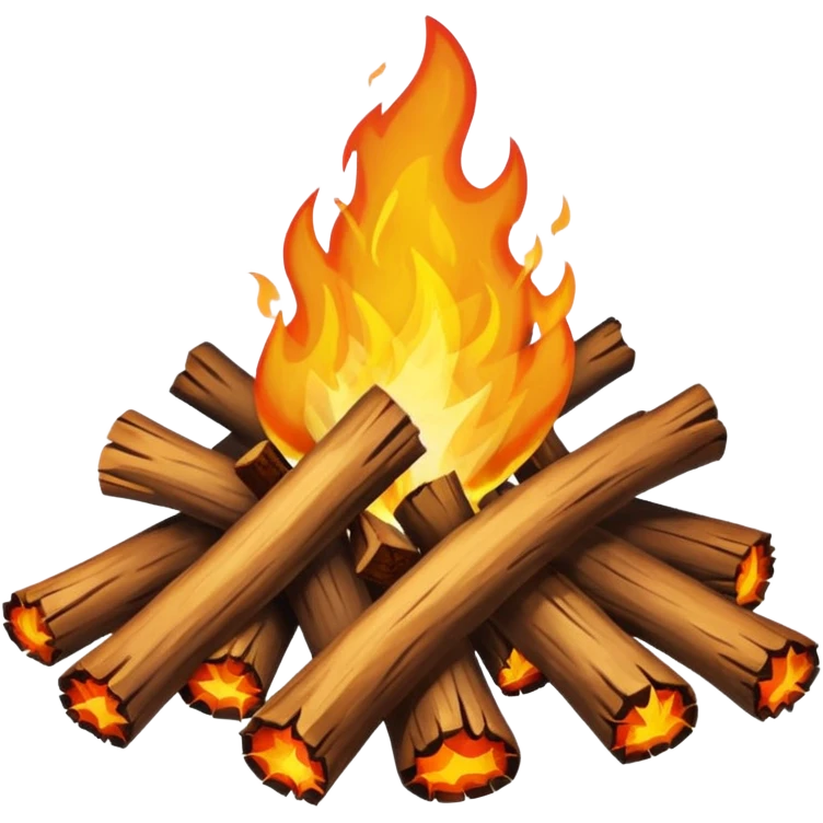 white bonfire emoji