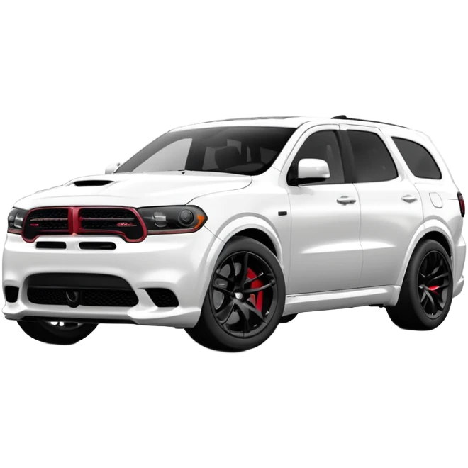 Durango DOSH HellCat SRT white and With low suspension body kit 4k, 8k and Under-coloring of the car  emoji