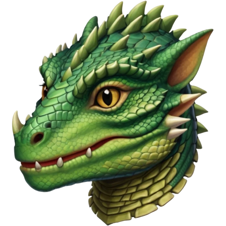 ESO female Argonian with lashes emoji