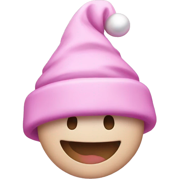 Pink Christmas emoji