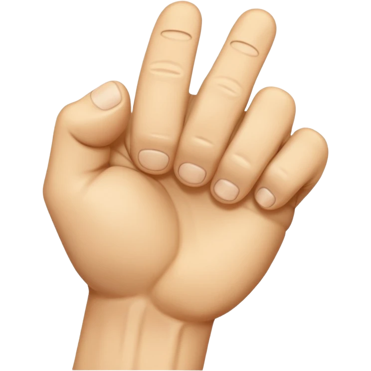 back of veiny fist rearview emoji