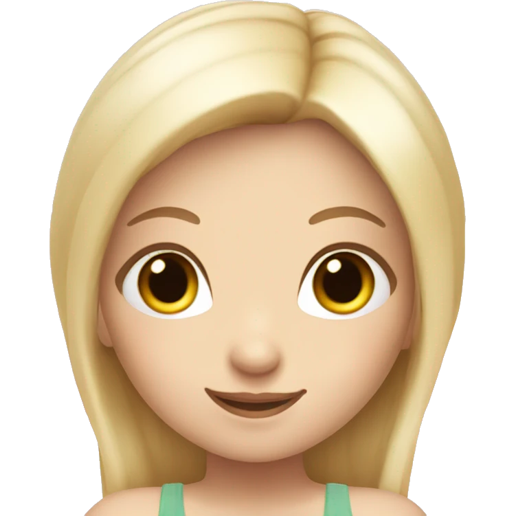 Fairy with pink wings and blonde hair, pale skin and brown eyes emoji